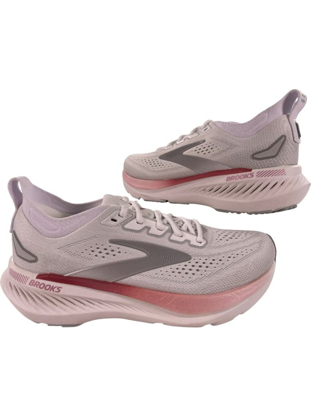 Brooks Glycerin GTS 23 Running Shoes White/Harbor Mist/Metallic Wmn's Sz 9.5 NEW